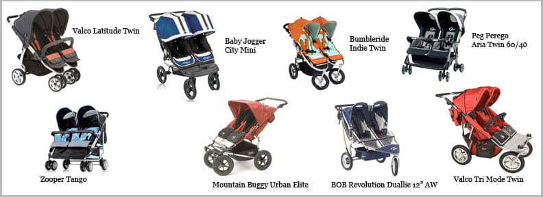 side by side stroller with car seat