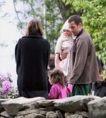 Sunny and Sadie Visit Adam Sandler  On The Set