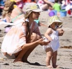 Alessandra and Her Family Hit The Beach In Malibu