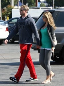 Eric Dane and a pregnant Rebecca Gayheart work out in LA