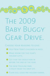 Baby Buggy Launches Their “Love, Recycled” Critical Gear Drive