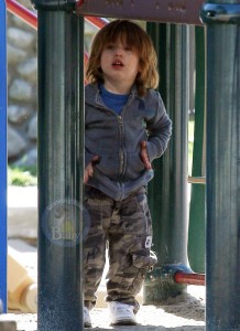 Jordan Bratman and Son Max Enjoy A Day At The Park