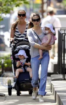 Sarah Jessica Parker with twins Marion and Tabitha