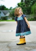 Handmade Custom Recycled Girl's Dress