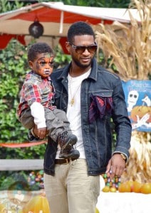 Usher with his youngest son Naviyd