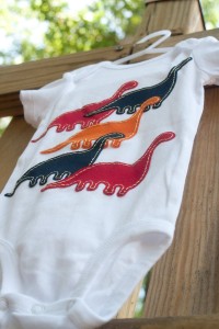 Belle + Bee - Lots of Dinos Onesie Size 6 months