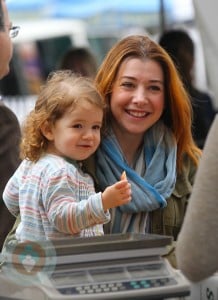 Alyson Hannigan and daughter Satyana