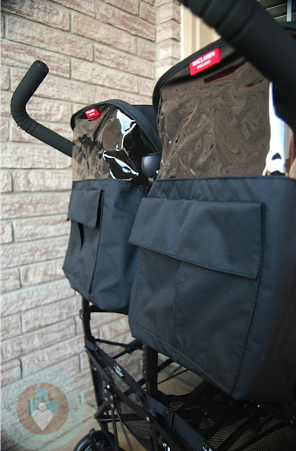maclaren double stroller dimensions