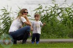 Gisele Bundchen With son Benjamin in Boston