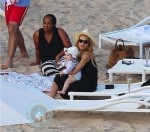 Rachel Zoe and son Skylar Berman in St