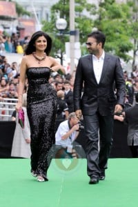 Shilpa Shetty and husband Raj Kundra at TIFF