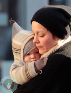 Marion Cotillard with son Marcel out in SoHo