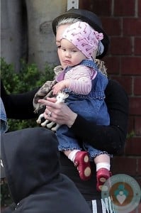 Pink and daughter Willow at Venice beach