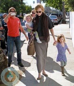 Nicole Kidman, Keith Urban, Sunday Rose, Faith arriving at a birthday party LA