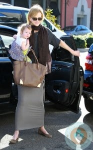 Nicole Kidman and Faith arriving at a birthday party LA