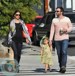 pregnant Alessandra Ambrosio with daughter Anja and boyfriend Jamie Mazur out in LA