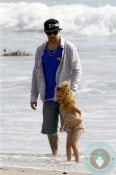 Joel and Harlow Madden at the beach in LA