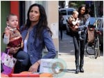 Padma Lakshmi and daughter Krishna out in SoHo