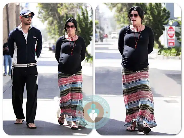 Pregnant Neve Campbell And J.J. Feild Enjoy A Morning Stroll! – Growing ...