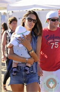 Alessandra Ambrosio with son Noah Mazur out in Malibu