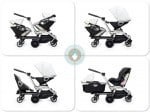 Orbit Helix double stroller configurations