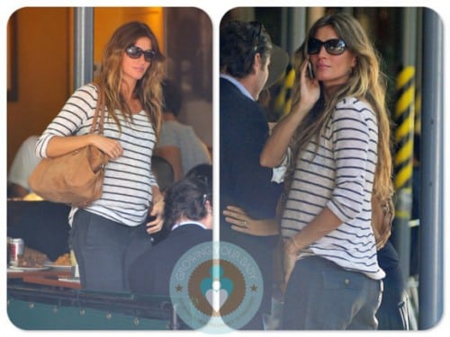 A Pregnant Gisele Bundchen Lunches With Friends in NYC
