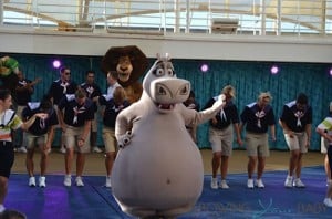 Allure of the Seas sail away Dreamworks show