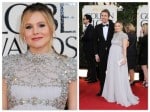 Dax Sheppard & a pregnant Kristen Bell - 70th annual Golden Globe Awards, arrivals 2013