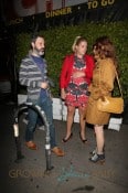 Heavily pregnant Busy Philipps leaves a friends birthday party at Cheebo on W Sunset Blvd in Beverly Hills, California