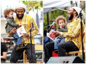 Ziggy Marley with son Abraham