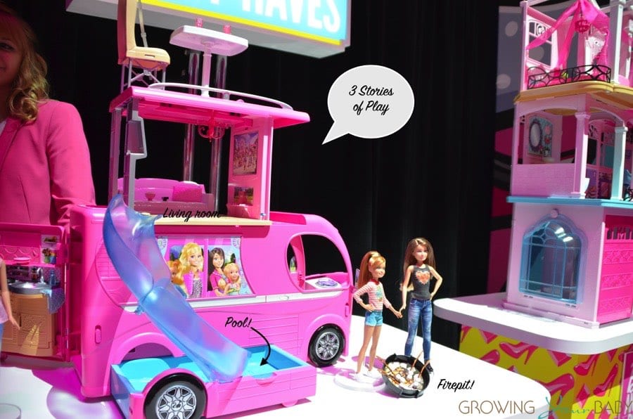 barbie pop up camper