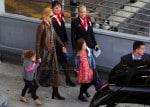 Nicole Kidman & Daughters Sunday Rose & Faith Arrive In Sydney