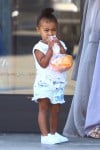 North West leaving a birthday party in Tarzana