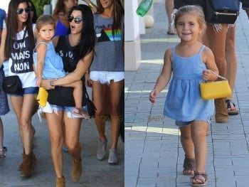 Kourtney Kardashian out in LA shopping with daughter Penelope Disick 10:109:15