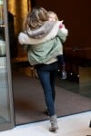 Gisele arrives at her NYC hotel with daughter Vivian Brady