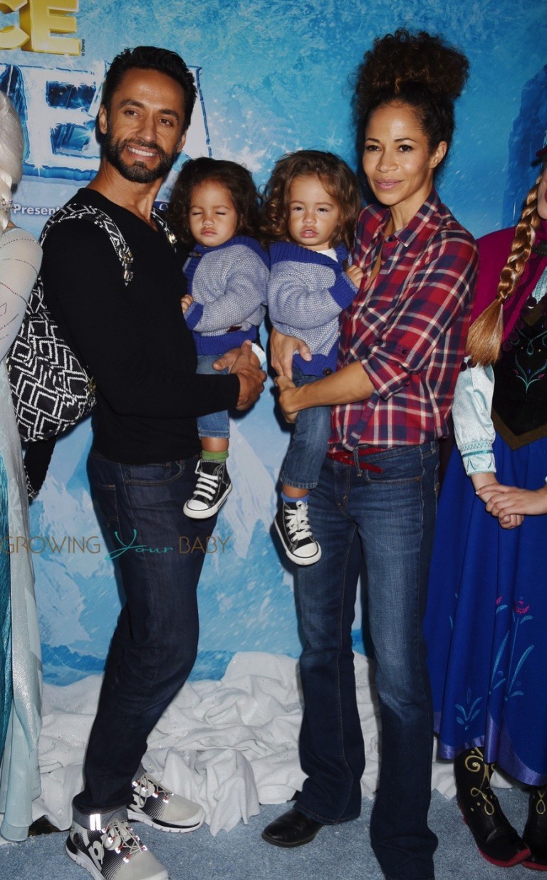 Kamar de los Reyes with sons John and Michael and wife Sherri Saum at ...