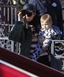 Kourtney Kardashian at Disneyland with son Reign Disick