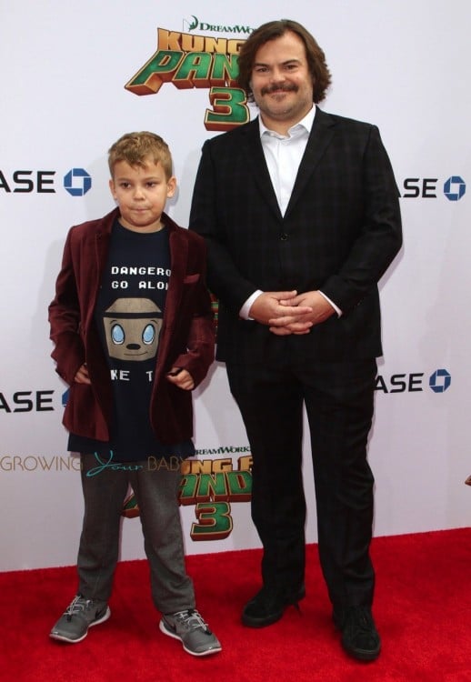 Jack Black, son Samuel Jason Black at Dream Works and Twentieth Century