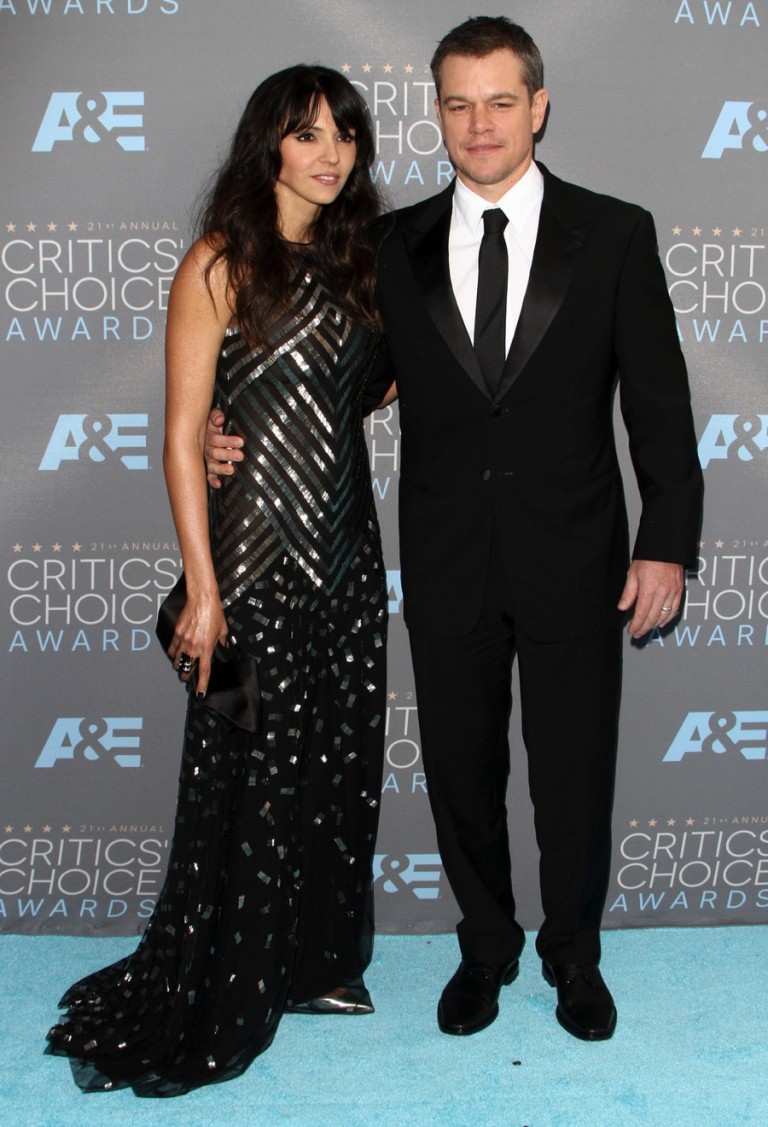 Matt Damon and wife Isabella attend The 21st Annual Critics' Choice ...