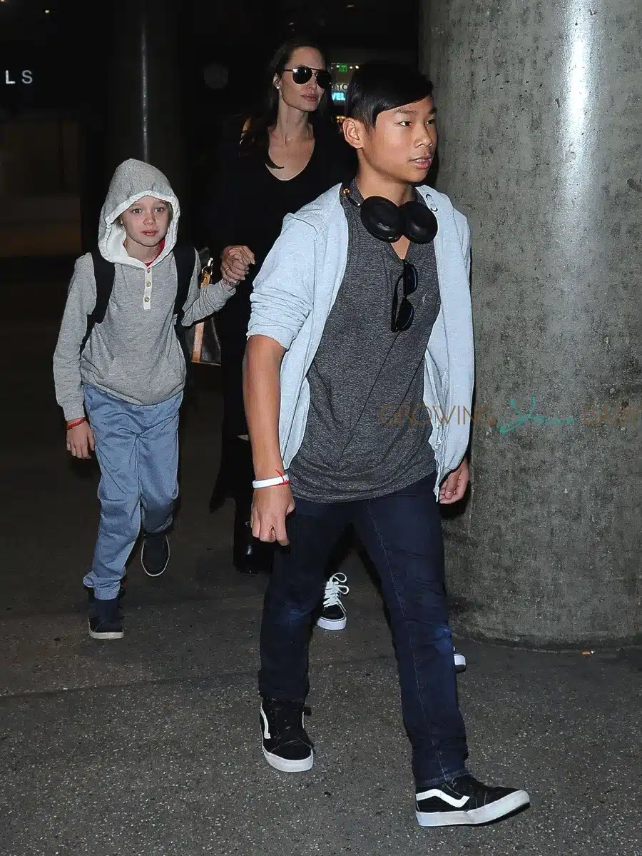 BEST ONLINE SOURCE ABOUT ANGELINA JOLIE on Instagram: 🆕 Angelina Jolie  and her kids Zahara & Pax arrive at JFK Airport after a quick trip to NYC  Date: July 2023 Creds to