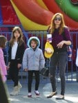 Isla Fisher Visits The Market With Olive, Elula and Montgomery Cohen