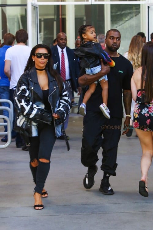 Kim Kardashian and Kanye enjoy a Museum Day at LACMA with their daughter North