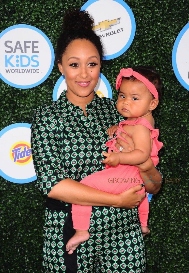 Tamera Mowry with daughter Ariah Housely at Safe Kids event - Growing ...