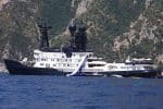 James Packer's Yacht Arctic P in Capri, Italy