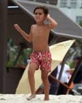 Mason Disick at the beach in Miami