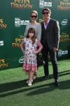 Lou Diamond Phillips with his family at Pete's Dragon Premiere in Hollywood