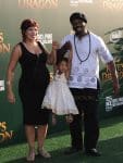 Marcus Henderson with his family at Pete's Dragon Premiere in Hollywood