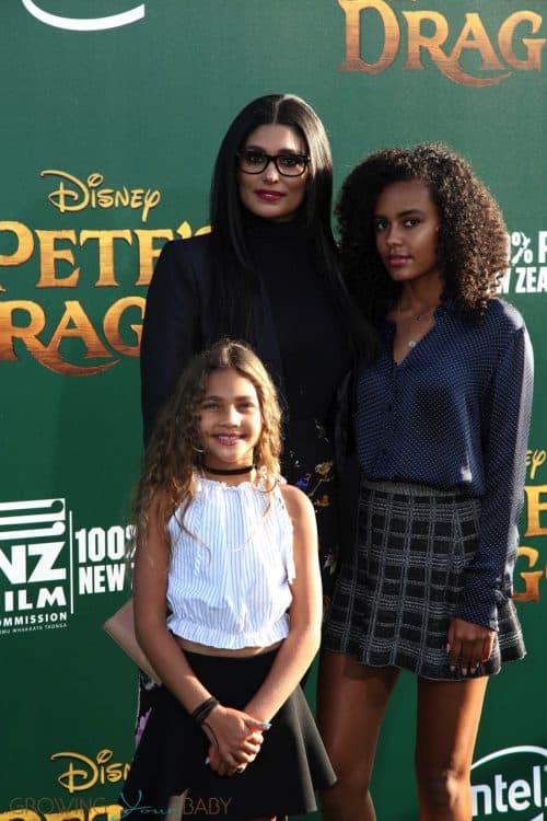 Rachel Roy with her daughters Tallulah and Ava at Pete's Dragon ...