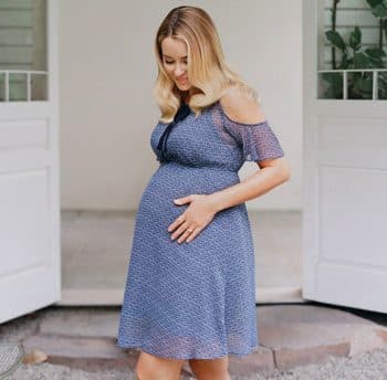 Maternity LC Lauren Conrad Cold-Shoulder Empire Dress