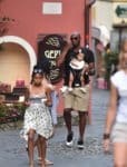 Former NBA superstar Kobe Bryant and wife Vanessa enjoying a vacation with their kids Natalia, Gianna, Bianka in Portofino, Italy